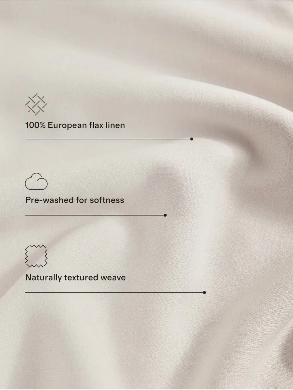 Quince - European Linen fitted sheet set - King Ocean Color